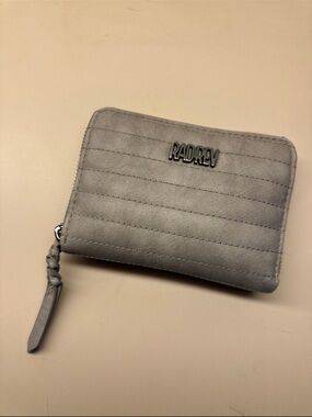 RADREV Quilted Zip Wallet in Concrete